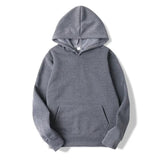 Damen Kapuzenpullover mit Kängurutasche | Lange Ärmel – Dunkelgrau