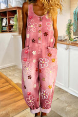 Wenara - Geblümter Jumpsuit – Rosa