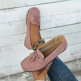 Ingrid - Damen Orthopädische Vintage-Schuhe mit Komfort-Fußbett – Hellrosa