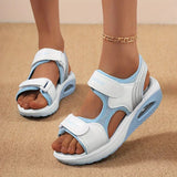 Kleoniki - Modische Orthopädische Sandalen – Weiß und Blau