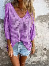 Tina | Elegantes Casual-Top – Lila