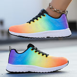 Damen-Sneaker mit Leichtbauweise | sportliche Ausrichtung – Regenbogen