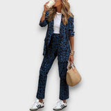 Nayelle – Zweiteiler mit Leopardenmuster – Blau