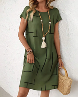 Delia - Soft-Touch-Sommerkleid – Grün
