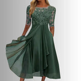 Rhonda - Elegantes Damen-Spitzenkleid – Grün