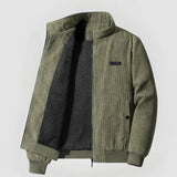 Robert™ – Herrenjacke mit warmem Futter – Armeegrün