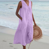 Catalina - Stilvolle Sommertunika – Lila