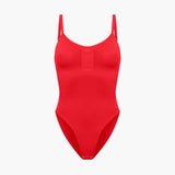 Bodysuit Sculpting Shapewear mit Slip – Rot