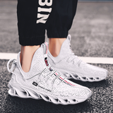 Aero – Orthopädische Herren-Sneaker mit Mesh und Dämpfung – Weiss