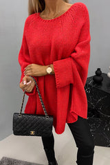 Suus | Gestrickter Pullover – Rot