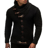 Bennett – Italienischer baumwollpullover für herren – Schwarz