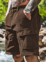 Sammy - Bequeme 3d Gewebte Shorts Mit Tasche – Braun