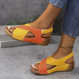 Damen Atmungsaktive Sandalen | Stylisch und Bequem für Sommerschuhe – Orange