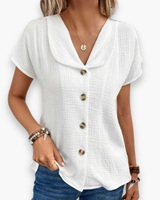 Damen Entspannte Sommerbluse | Chic – Weiß