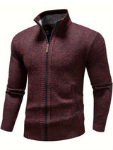 Herrenjacke | Ausführung mit Frontverschluss – Bordeaux