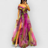 Rhea | Luxuriöses Maxikleid – Pink