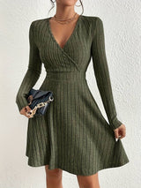 Zarelle | Langärmliges Kleid – Grün