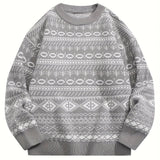 Henry | Vintage Isländischer Pullover – Hellgrau