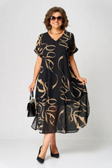 NORA | ELEGANTES & BEQUEMES KLEID – Schwarz