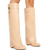 Haven | Haifischstiefel aus Leder – Khaki