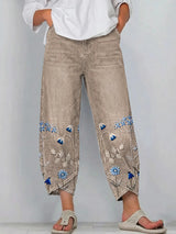 Giada - Bedruckte Relaxed-Fit-Jeans – Mehrfarbig