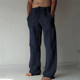 Nils | Modische dünne Freizeithose – Marineblau