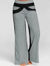 Heidi | Mühelos schicke Color-Block-Weite-Hosen – Grau