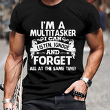 Multitasker – Kurzarm T-Hemd – Schwarz