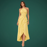 Irene | Damen Ärmelloses Halter Rückenfrei Maxikleid – Halter Maxi Rückenfrei 2026 – Gelb