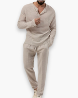 Herren Stilvolles Set | Komfortabel Und Atmungsaktiv – Beige