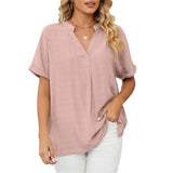 Raamah - klassische Bluse – Rosa