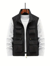 Stilvolle Outdoor Herrenweste - Thorne – Schwarz