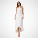 Irene | Damen Ärmelloses Halter Rückenfrei Maxikleid – Halter Maxi Rückenfrei 2026 – Weiß