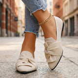 Kavira | Damen Strick-Loafers – Gestrickte Loafer Komfort – Beige