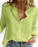 Damen Elegantes Langarmshirt | Vielseitig und Bequem – Grün