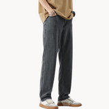 Teofilo - Stilvolle Hose Mit Weitem Bein – Grau