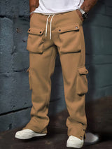 Deyan – Lässige Cargo Jogging Hose – Khaki