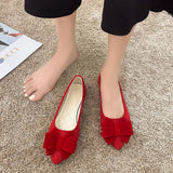 Silvie – Elegante Pumps Mit Schleife Und Niedrigem Blockabsatz – Rot