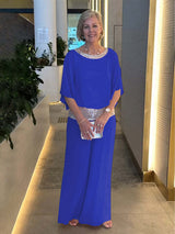 Isabelle - Elegantes Zweiteiliges Set – Blau