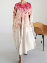 Ivy | Premium Floral Kleid – Rosa