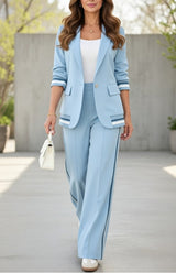 Victoria | Maßgeschneidertes Co-Ord Set – Blau