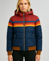 Eloria | Wasserdichte Regenjacke mit Kapuze – Marineblau
