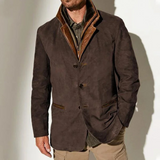 Lancelot | Vintage-Jacke – Dunkelbraun