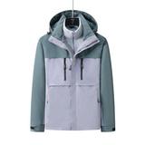 Damen Skijacke | 3-in-1 Winterjacke mit Abnehmbarer Innenjacke – Grau