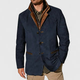 Friedrich | Retro & Warm Jacke – Blau