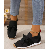 Damen Geschnürt Turnschuhe | Bequeme – Schwarz
