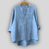 Gertrud - Linen Blouse – Hellblau