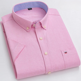 Petersen – Klassisches Baumwoll Hemd Mit Muster – Rosa