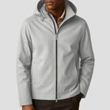 Kyran | Zip-Hoodie-Jacke – Hellgrau