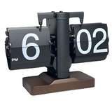 RetroFlip Silent Flip-Uhr – Vintage-Stil mit moderner Präzision – Schwarz